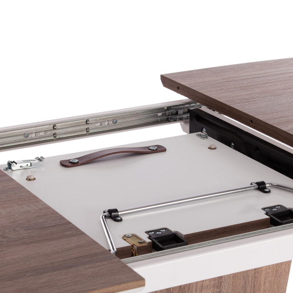 Стол FANCY Дуб трюфель/Белый фото № 11