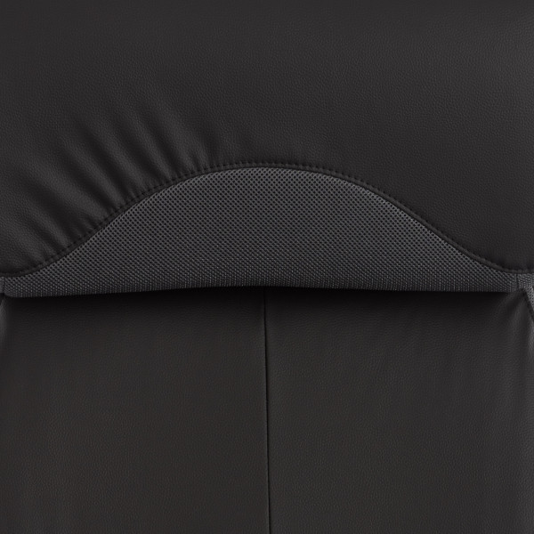 Кресло офисное TetChair «Duke» (Искусств. чёрн. кожа + серая сетка) фото № 9