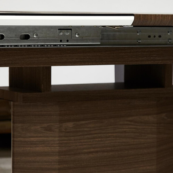 Стол «Radcliffe» mod. EDT-VG002 (коричневый, стекло черное) фото № 7