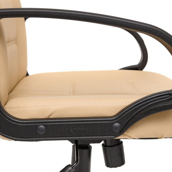 Кресло офисное TetChair CH 747 (Искусственная бежевая кожа) фото № 5