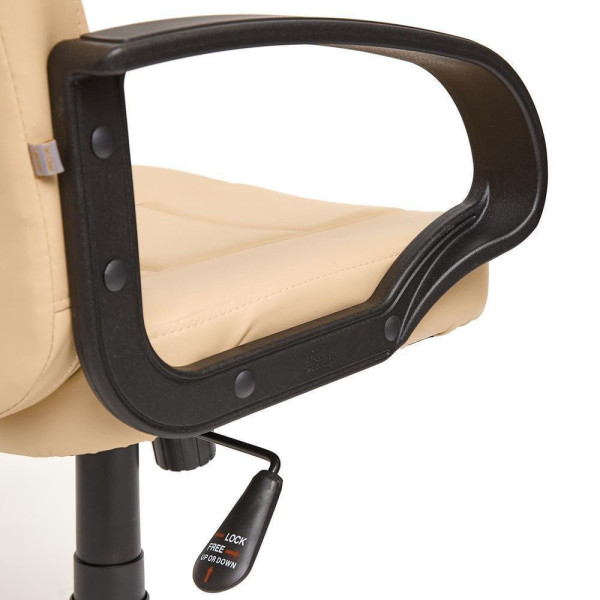 Кресло офисное TetChair CH 747 (Искусственная бежевая кожа) фото № 7