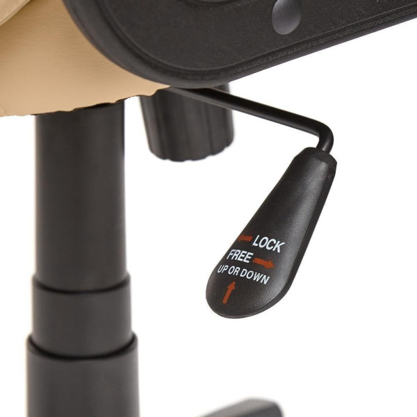 Кресло офисное TetChair CH 747 (Искусственная бежевая кожа) фото № 11