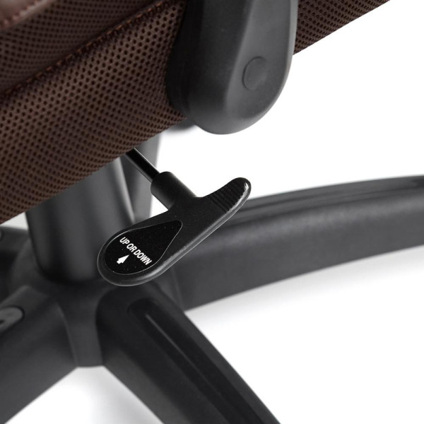 Кресло CHIEF (кож/зам/ткань, коричневый/коричневый стеганный, 36-36/36-36 стеганный/24) фото № 13