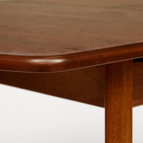 Стол Roberto/Роберто (мод. EHR3248R+12 H4) дерево гевея, 80х120+30х76см, дуб фото № 6