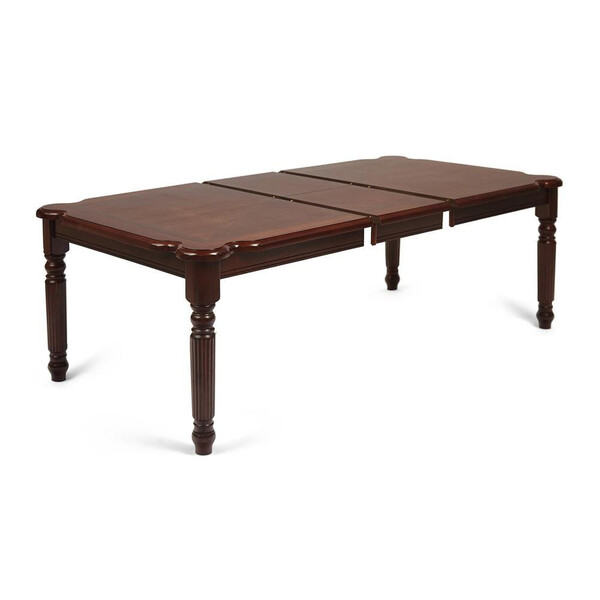 Стол обеденный George/Джордж (мод. 4120T) дерево гевея, 120х180+45,7х77,6см, темно-коричневый фото № 2