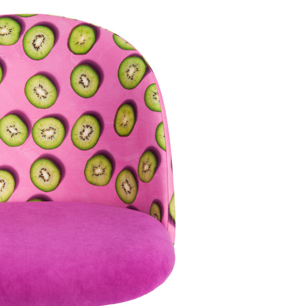 Кресло MELODY (ткань/флок, фиолетовый, Botanica 06 kiwi/138) фото № 6