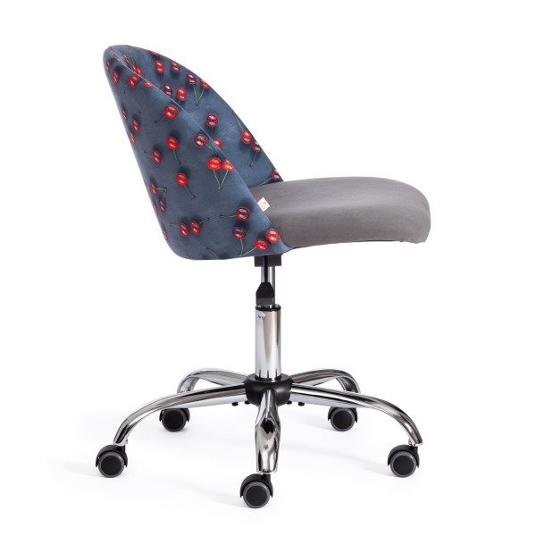 Кресло MELODY (ткань/флок, серый, Botanica 08 cherry/29) фото № 2