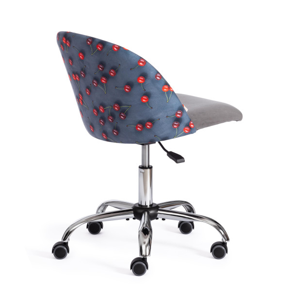 Кресло MELODY (ткань/флок, серый, Botanica 08 cherry/29) фото № 3