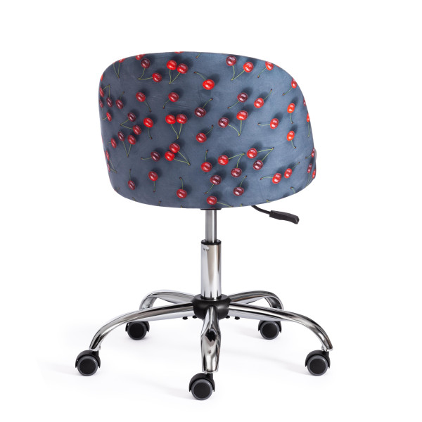 Кресло MELODY (ткань/флок, серый, Botanica 08 cherry/29) фото № 4