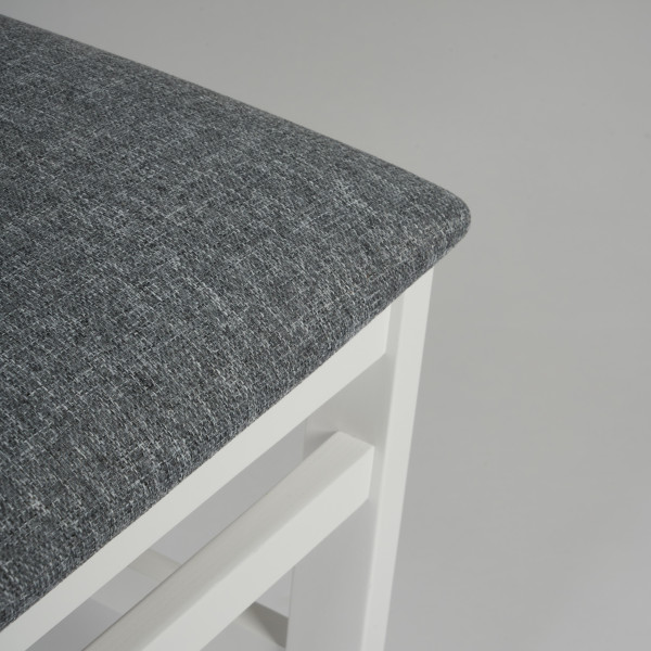 Стул SWEDEN (white, ткань серая) фото № 4