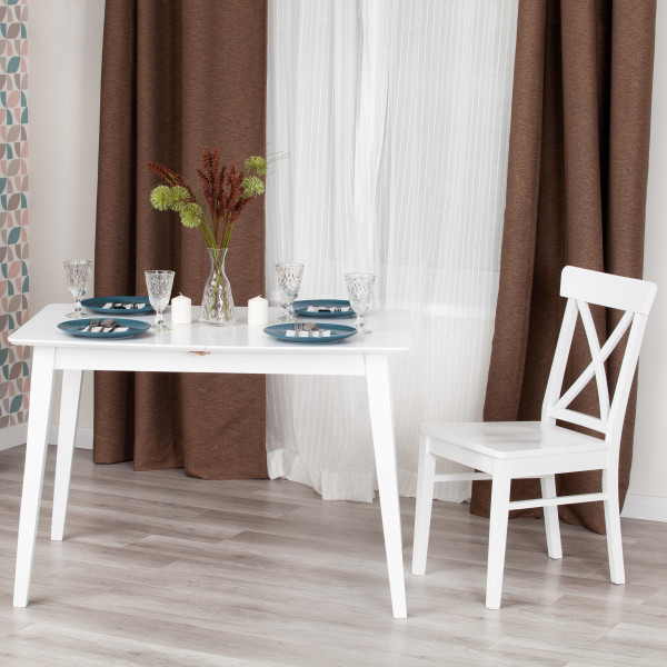 Стол обеденный раскладной Retro (Белый) фото № 13