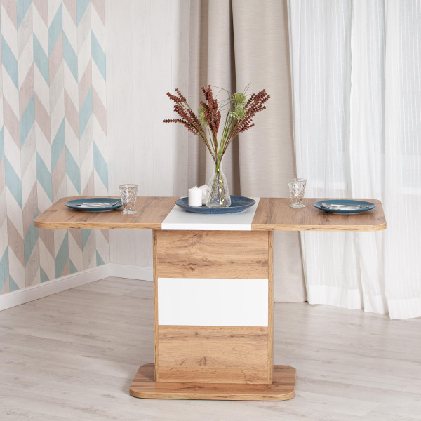 Стол обеденный SMART (дуб/белый) фото № 13