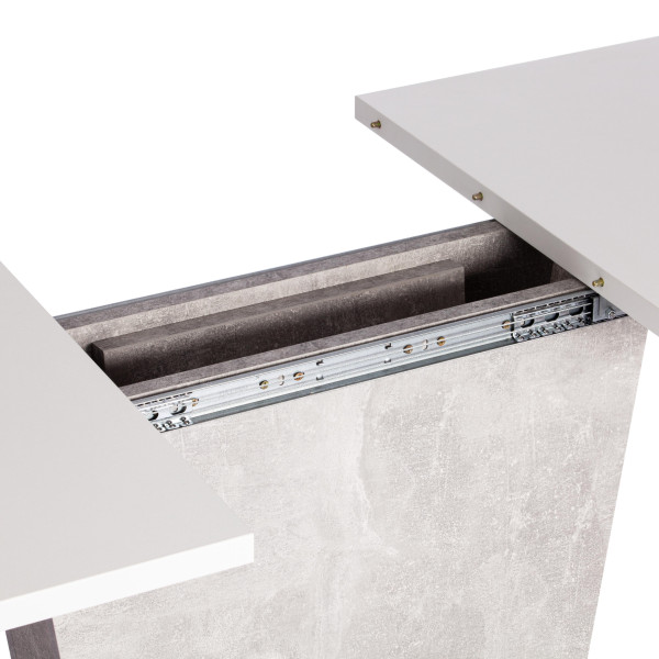 Стол обеденный GENT (Белый/Бетон) фото № 10