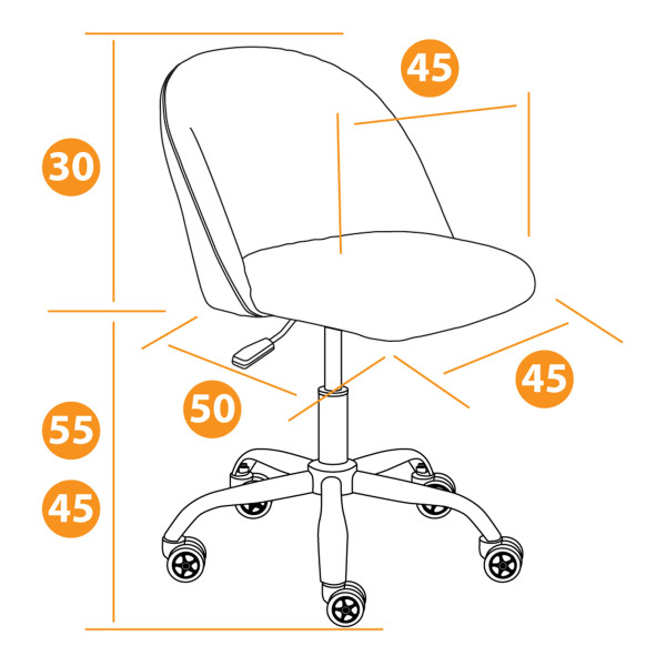 Кресло MELODY св.-синий (Белый) фото № 13