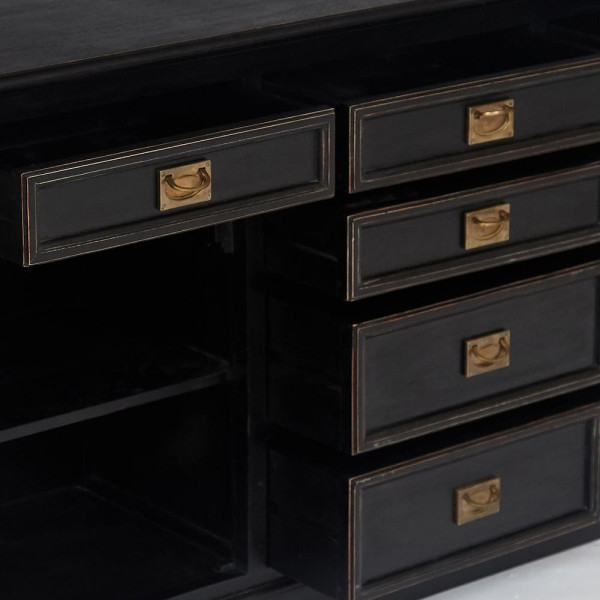 Буфет Secret de Maison «Black Label» (mod. WA-0021) (черный/натуральный) фото № 10