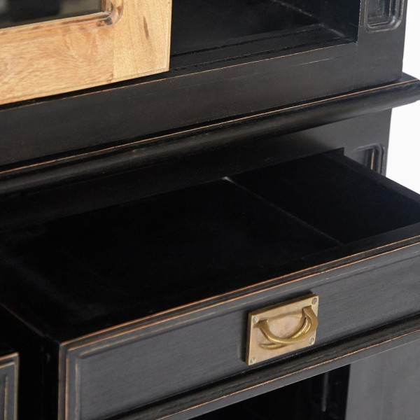 Буфет Secret de Maison «Black Label» (mod. WA-0021) (черный/натуральный) фото № 4