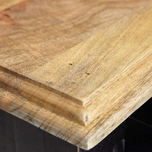 Консоль Secret de Maison Black Label/Блэк Лэйбл (мод. WA-0027) массив акации/массив манго/МДФ, 180х50х78см, черный/натуральный фото № 5