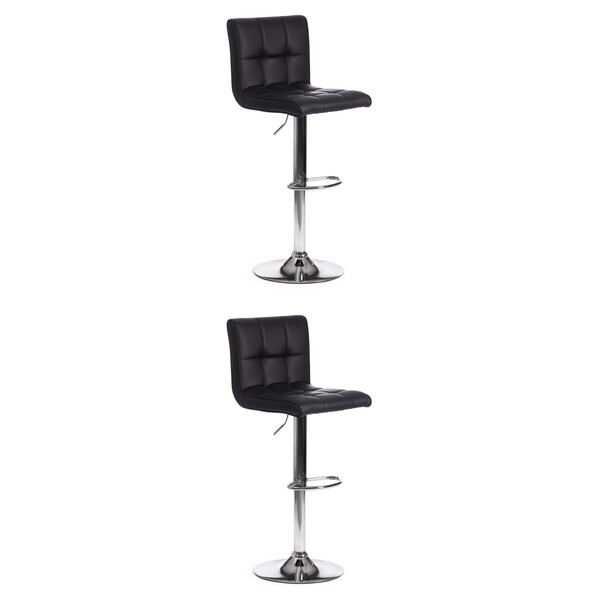 Стул барный Barber/Барбер (мод. KY711D) металл/экокожа, 43х50х92-103см, черный/хром фото № 13