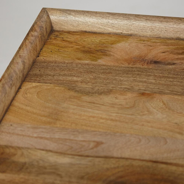 Столик кофейный Secret de Maison Black Label/Блэк Лэйбл (мод. 14) массив акации/массив манго/МДФ, 125х75х50см, черный/натуральный фото № 4