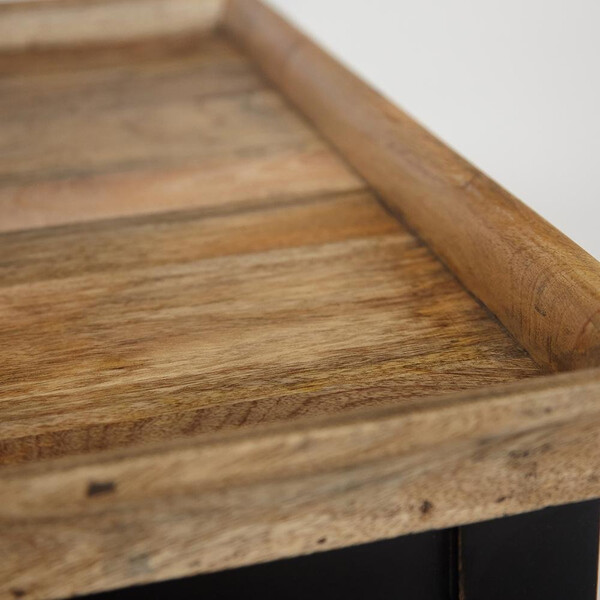 Столик кофейный Secret de Maison Black Label/Блэк Лэйбл (мод. 14) массив акации/массив манго/МДФ, 125х75х50см, черный/натуральный фото № 5