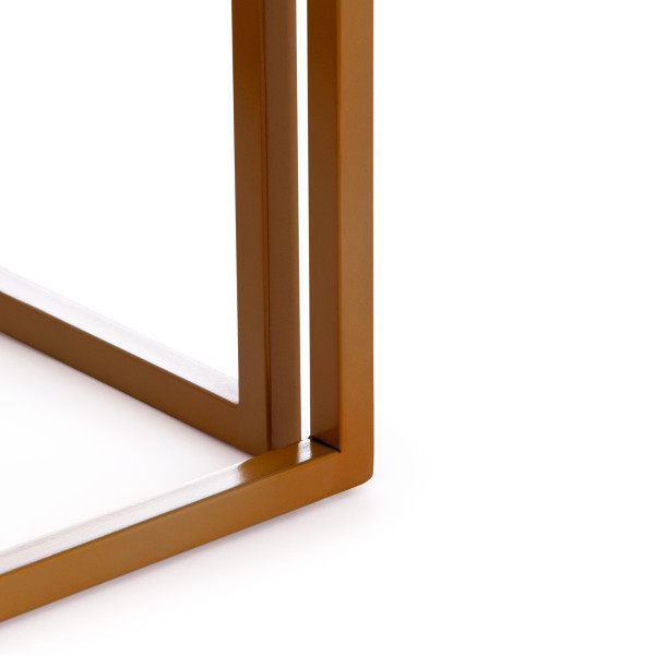 Столик кофейный Secret De Maison QUATTRO ( mod. 14153 ) (золотой/белый мрамор) фото № 5