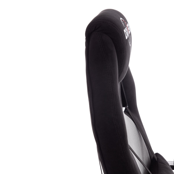 Кресло DRIVER (22) (флок/ткань, черный/серый, 35/TW-12) фото № 11