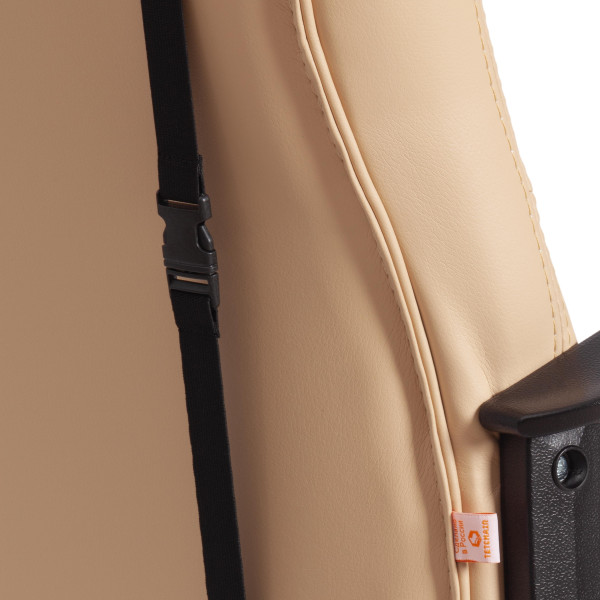 Кресло DRIVER (22) (кож/зам/ткань, бежевый/бронза, 36-34/TW-21) фото № 13