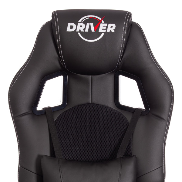 Кресло DRIVER (22) (кож/зам/ткань, черный/черный , 36-6/TW-11) фото № 7