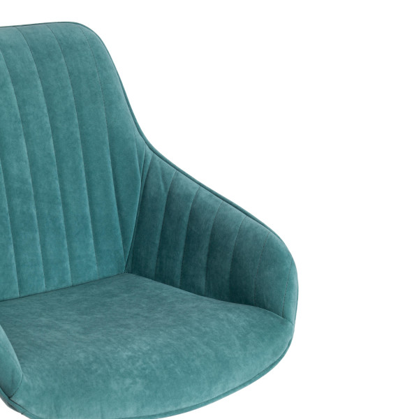 Кресло DUBLIN велюр Clermon, бирюзовый, 140 фото № 8