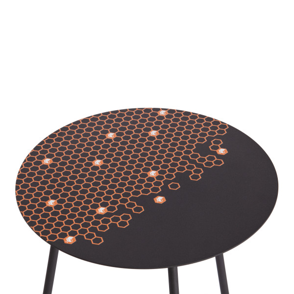 Столик кофейный TETCHAIR (металл, черный с лого) фото № 2