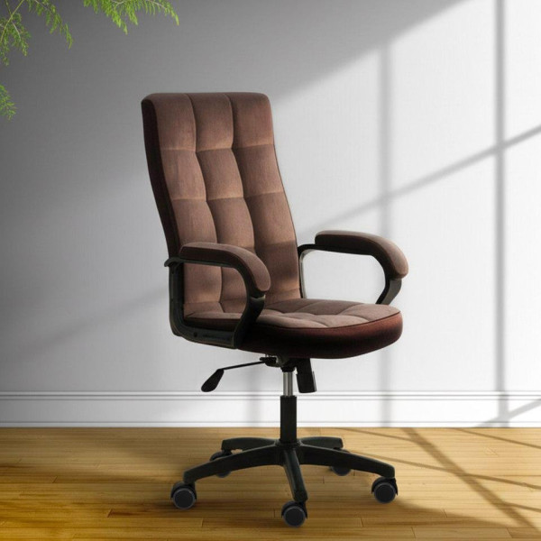 Кресло TRENDY (22) флок/ткань, коричневый, 6/TW-24 фото № 14