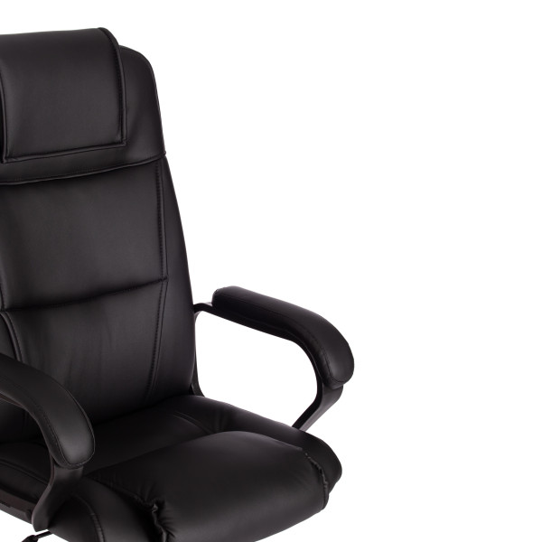 Кресло BERGAMO хром (22) кож/зам, черный, 36-6 фото № 12