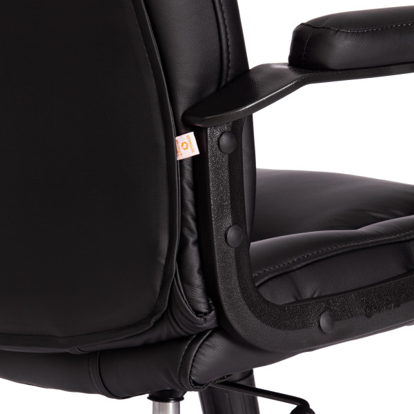 Кресло BERGAMO хром (22) кож/зам, черный, 36-6 фото № 14