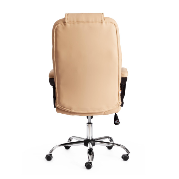 Кресло BERGAMO хром (22) кож/зам, бежевый, 36-34 фото № 4