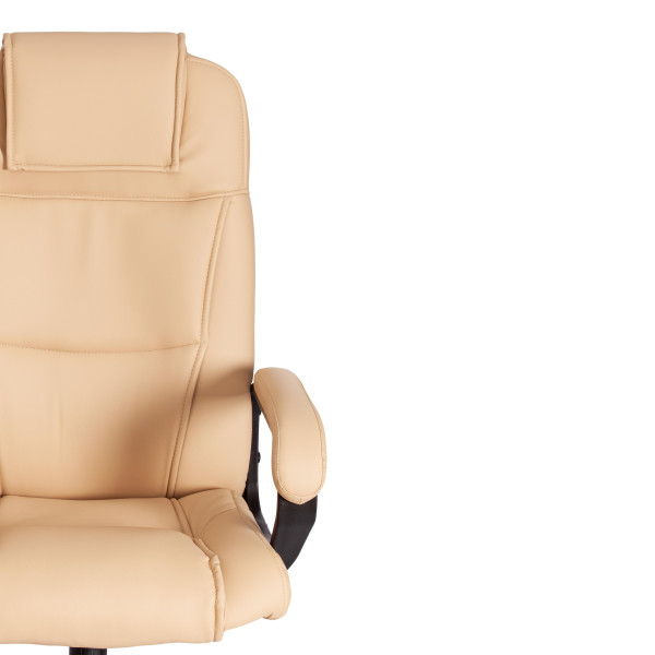 Кресло BERGAMO хром (22) кож/зам, бежевый, 36-34 фото № 6