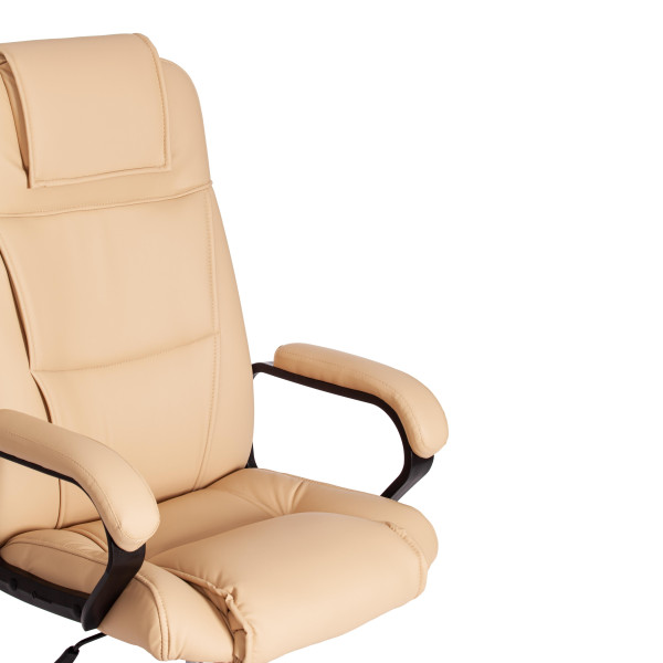 Кресло BERGAMO хром (22) кож/зам, бежевый, 36-34 фото № 12