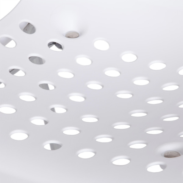 Стул SKALBERG (mod. C-084-A) металл/пластик, 46 х 56 х 79 см, White (белый) / Chrome (хром) фото № 8