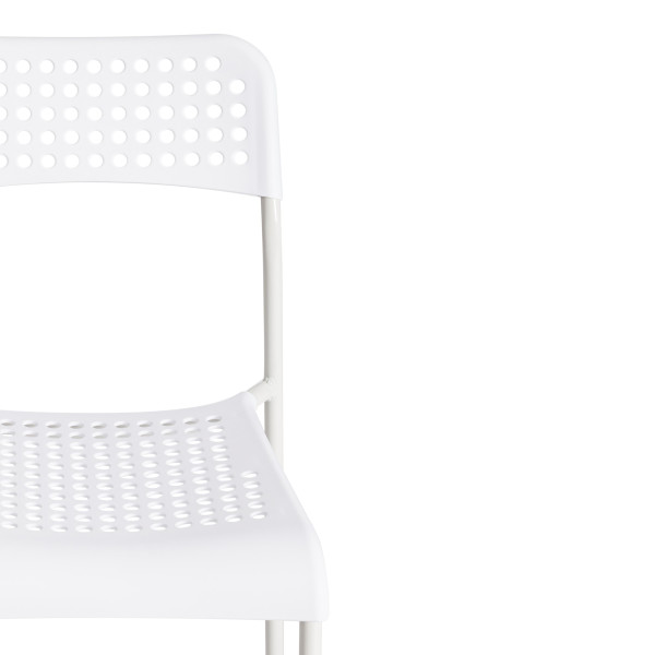 Стул ADDE (mod. C-049) металл/пластик, 39 х 49 х 78 см, White (белый) фото № 6