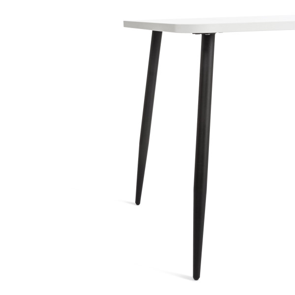 Стол PLUTO ЛДСП/металл, 120x80x77 см, Белый/Черный фото № 4