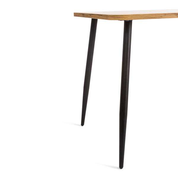 Стол PLUTO ЛДСП/металл, 120x80x77 см, Дуб вотан/Черный фото № 4