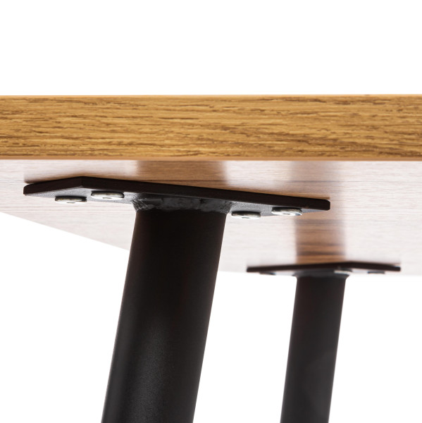 Стол PLUTO ЛДСП/металл, 120x80x77 см, Дуб вотан/Черный фото № 6