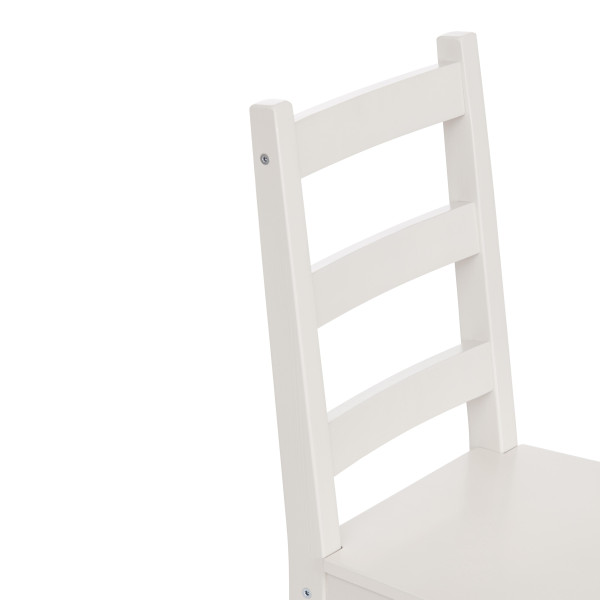 Обеденный комплект эконом Хадсон 2 (стол + 4 стула)/ Hudson 2 Dining Set дерево гевея/мдф, стол:105х65х73см, стул: 41х46х85,5см, butter white фото № 11