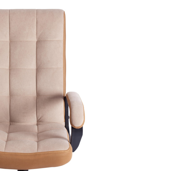 Кресло TRENDY (22) флок/ткань, бежевый/бронза, 7/TW-21 фото № 6