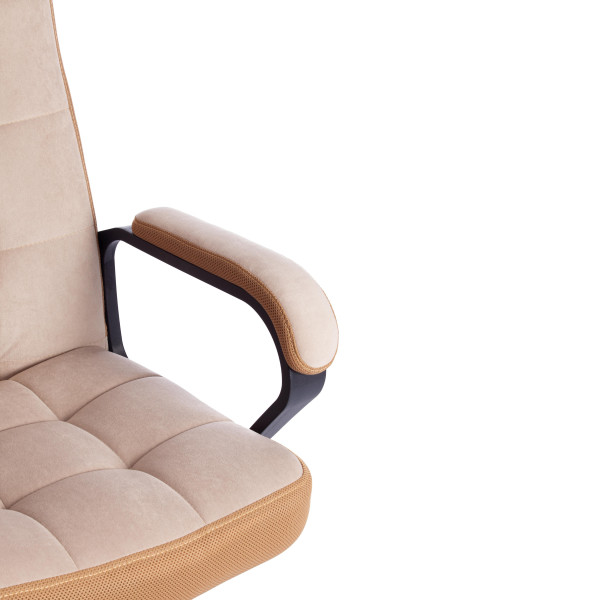 Кресло TRENDY (22) флок/ткань, бежевый/бронза, 7/TW-21 фото № 9