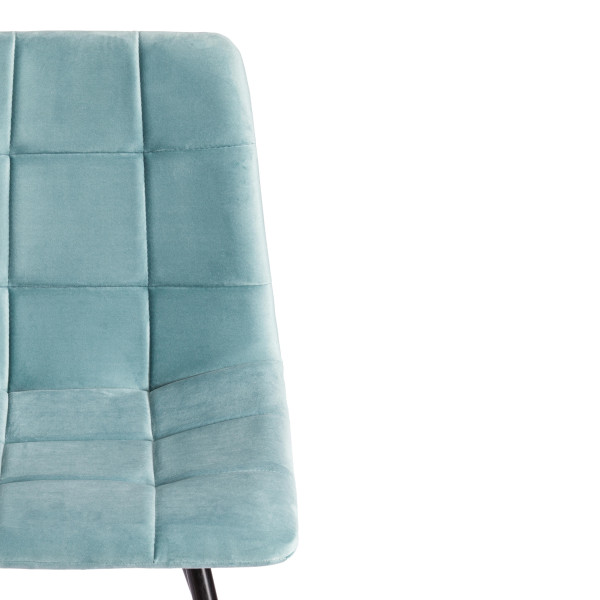 Стул CHILLY (mod. 7095-1) ткань/металл, 45x53х88 см, высота до сиденья 50 см, мятный barkhat 88/черный фото № 6