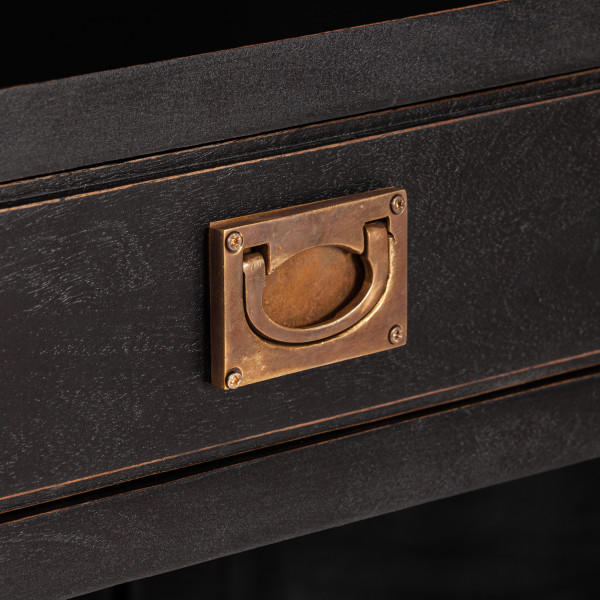 Библиотека Secret de Maison BLACK LABEL (mod. DA-2379) дерево манго/мдф, 130х47х220 см, черный фото № 8