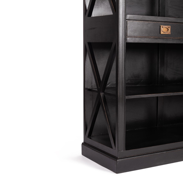 Библиотека Secret de Maison BLACK LABEL (mod. DA-2379) дерево манго/мдф, 130х47х220 см, черный фото № 12