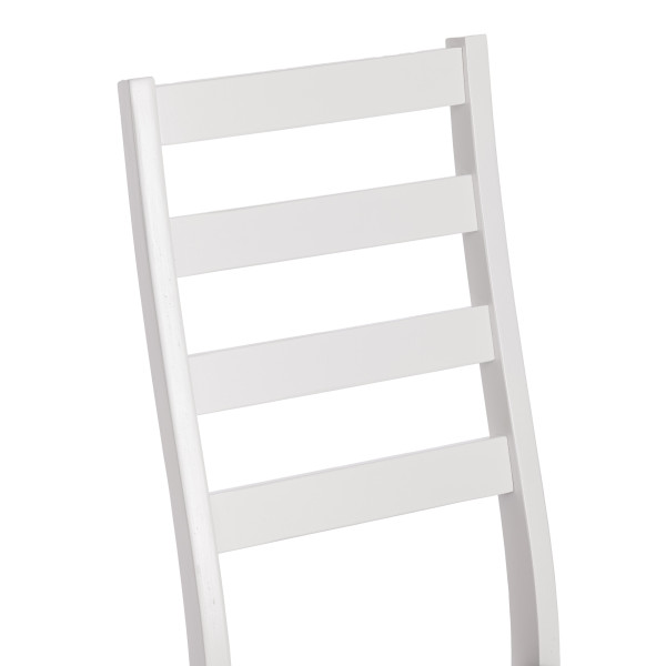 Стул ROSARIO Многослойная фанера, 39 х 39 х 99 см, white, ткань тёмно-серая (150) фото № 8