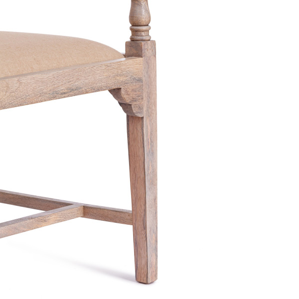 Кресло Secret De Maison RIVIERA (mod.2373) дерево манго/ткань/тростник, 55х45х95 см, white wash/натуральный фото № 11