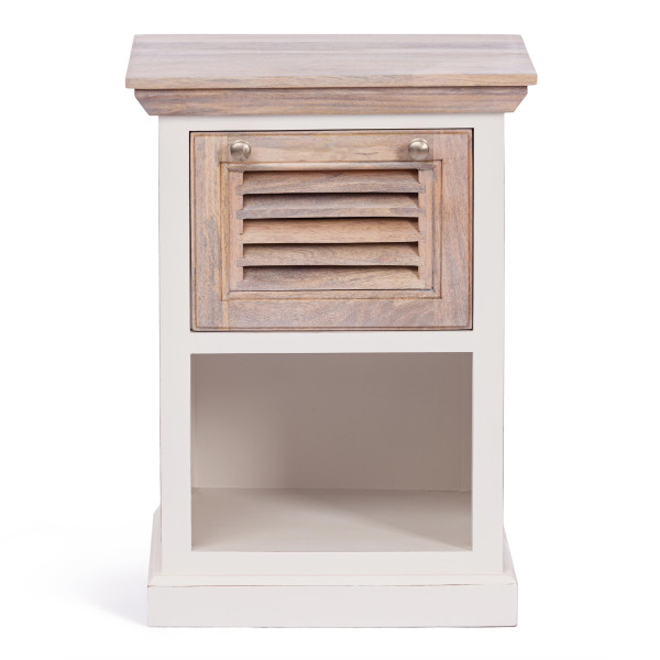 Тумба Secret De Maison RIVIERA ( mod.NSD-001) дерево манго, 50x40x70 см, Antique white/white wash фото № 3